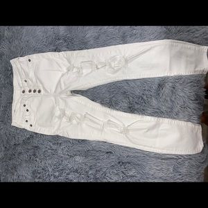 True religion jeans high waisted jeans white